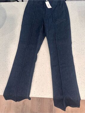 SPANX Dark Indigo Denim Jeans with Tag Detail